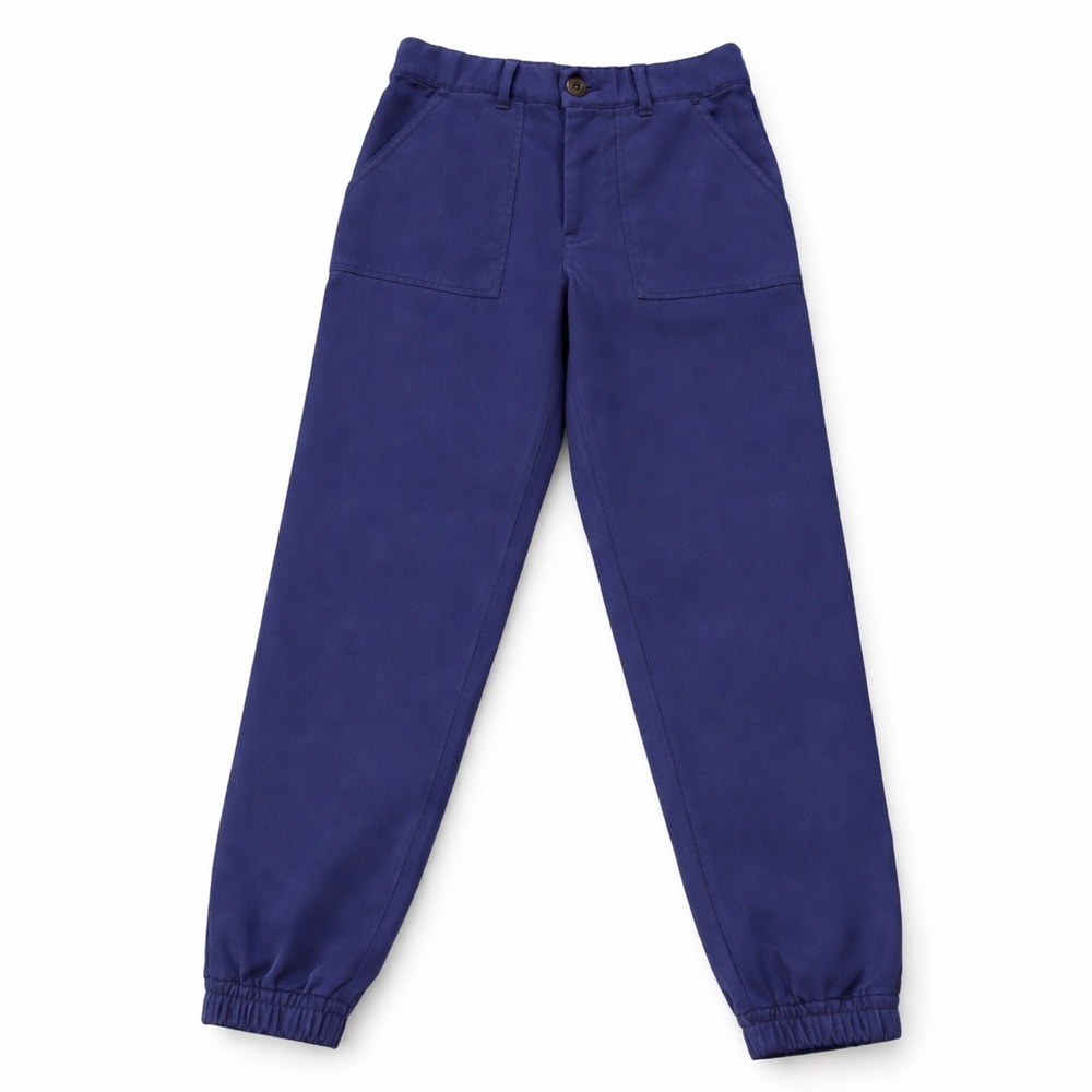 GAP Blue Mid-Rise Cotton Cargo Jogger Pants — Size Small